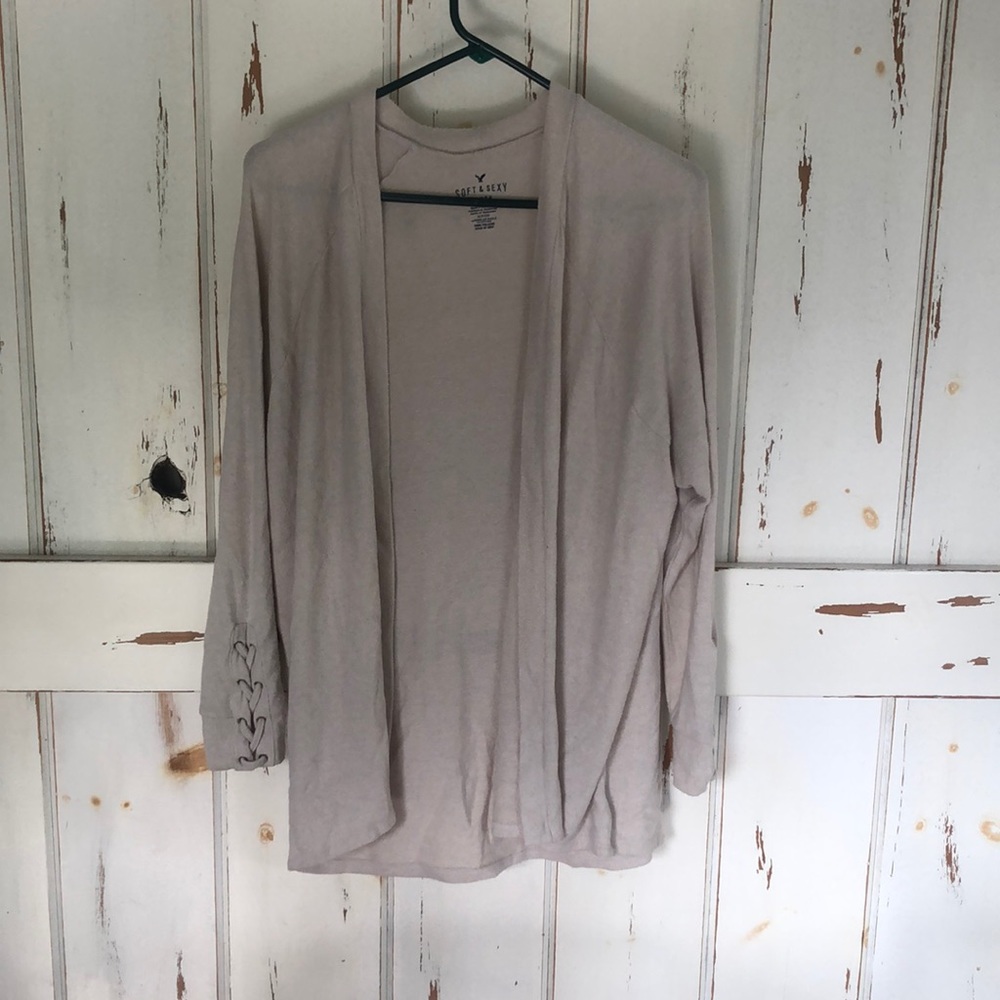 Tan Cardigan Sweater